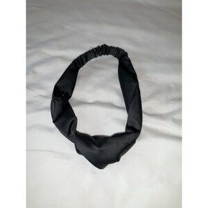 Lululemon Knot Stopping Headband Solid Black Satin NWOT